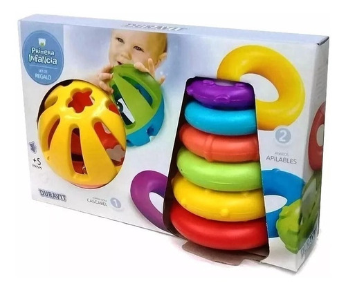 Imagen 2 de 6 de Set 2en1 Anillos Apilables + Pelota Duravit