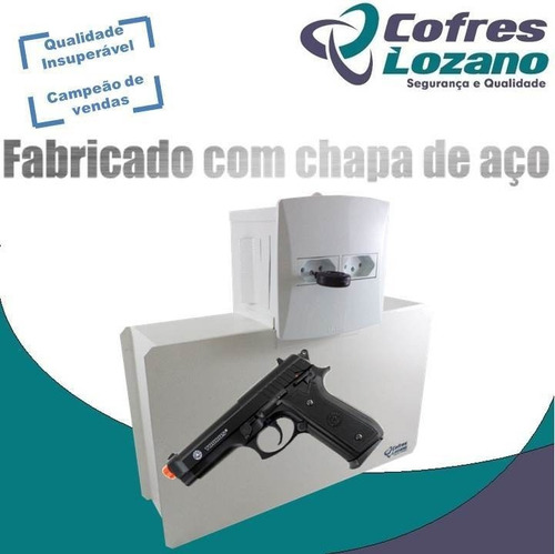 Imagem 2 de 10 de Cofre Para Armas Edição Prime. Cofre Tomada Invisível