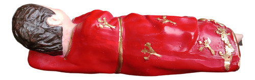Imagen Niño De La Suerte Resina 30x8 Cm Rojo