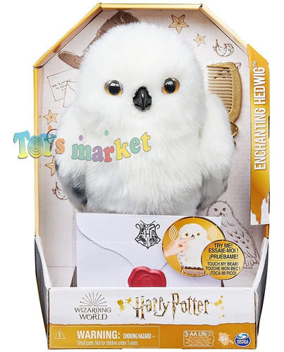 Lechuza Hedwig Interactiva Sonidos Y Movimiento Harry Potter