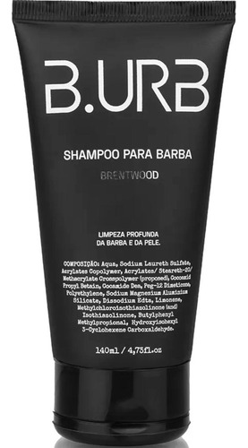 Shampoo Para Barba Brentwood Esfoliante 140ml Barba Urbana