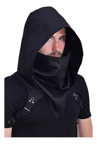 Punk Rogue Bufanda Con Capucha Para Invierno