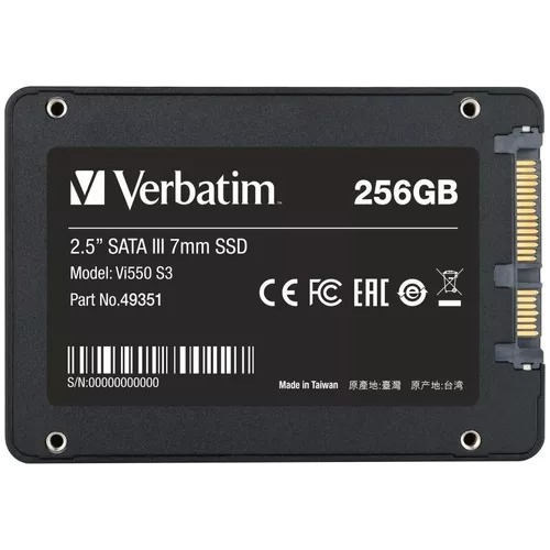 Imagen 2 de 6 de Disco Solido Ssd 256gb Verbatim Vi550 1