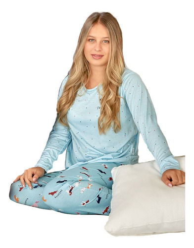 Pijama Invierno Estampado Talles Grandes Susurro