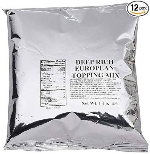 Rico Profundo Europea Cappuccino Topping Mix 12 X 1 Lb (para