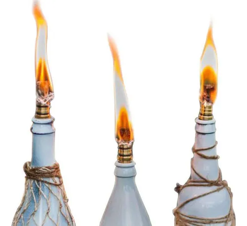 4 Uds. De Mechas Para Antorcha De Botella, Luces De Jardín,