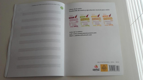 Imagen 5 de 6 de Cuadernos De Teoría Musical Aplicado Al Violín
