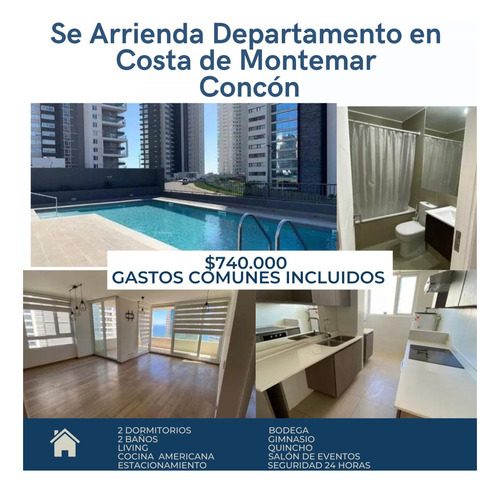 Departamentos En Concón (costa Y Bosque De Montemar) - Vie G