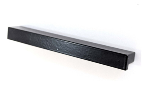 Manija Tirador Aluminio 96 Mm Enigma Negra Mueble Cocina X10