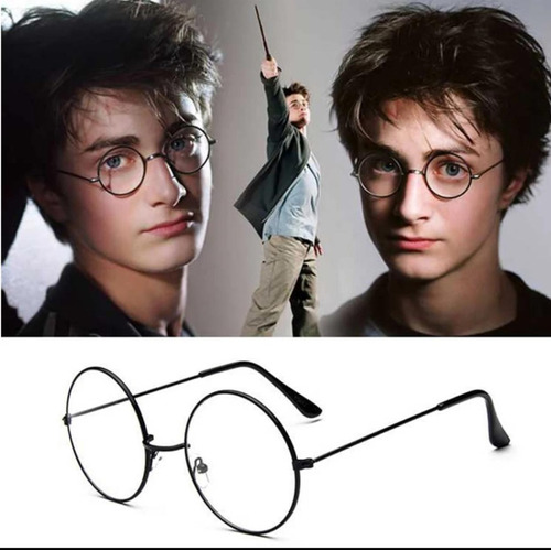 Lentes Harry Potter - Gafas Negras Redondas - Hogwarts