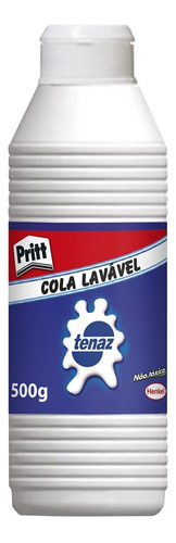 Cola Tenaz Pritt Branca Artesanato Líquida Lavável 500g Cor Branco