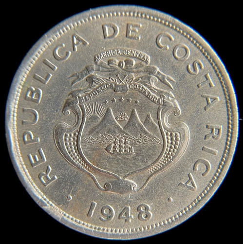 Costa Rica, 50 Centimos, 1948. Vf++