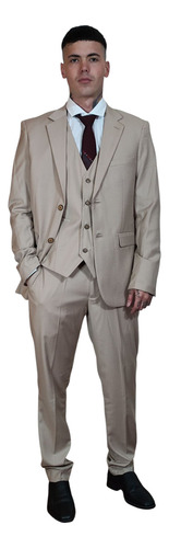 Traje Ambo 3 Piezas Importado Chaleco Saco Y Pantalon