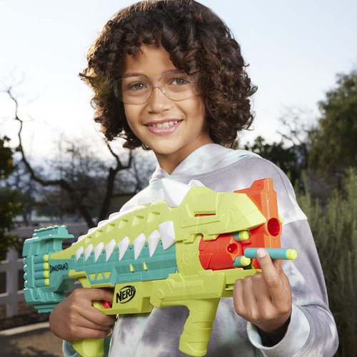 Pistola Nerf Dinosquad Dinosaurio Anklyosaurus 16 Dardos