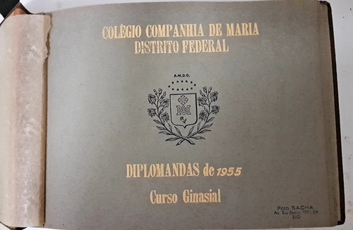 Antigo Álbum De Fotografias De Formatura Anos 50