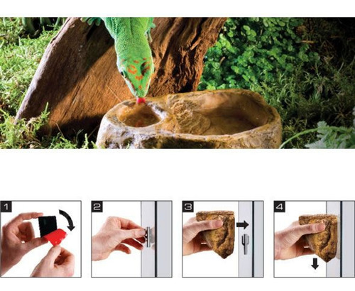 Combo Comida Agua Canopy Reptiles Arborícolas Exo Terra