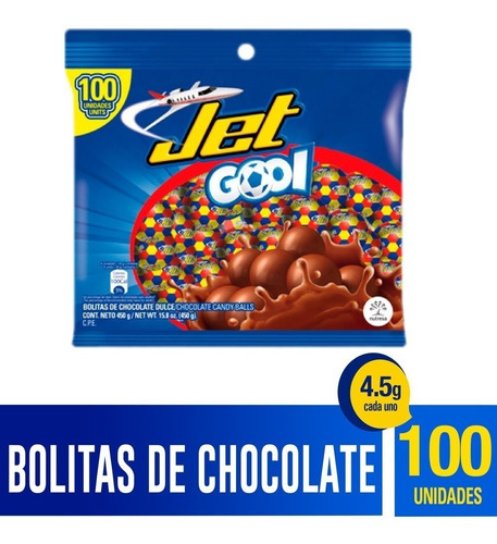 Chocolatina Jet Gool Balones Bolsa X 10 - kg