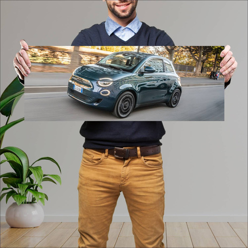 Cuadro 30x80cm Auto 2020 Fiat 500 Auto 195