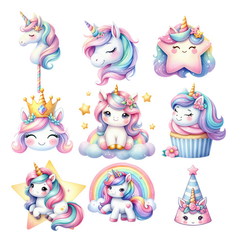 Kit Imagenes Png Clipart Unicornio - Cumpleaños Invitaciones