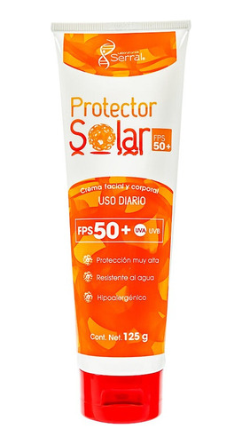 Protector Solar Facial Y Corporal 50 Fps Uva/uvb Serral 125g