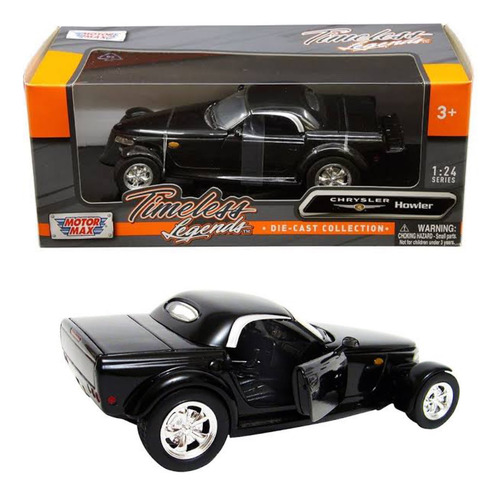 Chrysler Howler Concept 1:24 Motor Max Timeless Legends Negro (Usado)