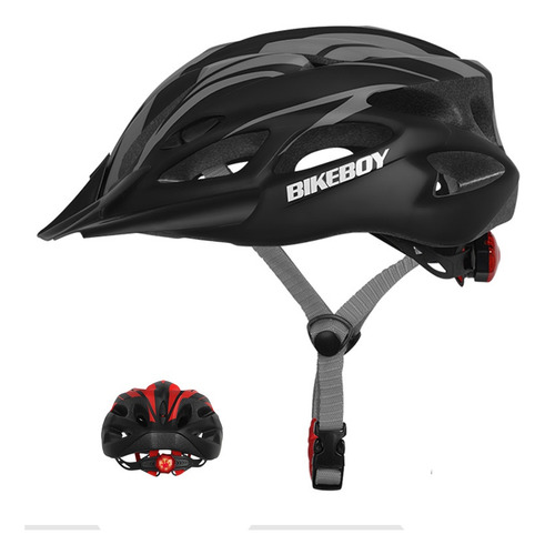 Casco Bikeboy Para Ciclismo Regulable Con Luz Trasera