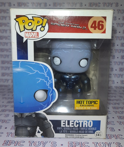 Funko Pop Amazing Spiderman Electro Glow Gitd Ht Metálico