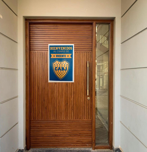Cartel Bienvenidos Cumpleaños - Futbol Boca Juniors - Lamina Boca Juniors