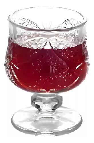 Set 6 Copas Pequeñas Texturadas / Ideal Licor - Bajativo