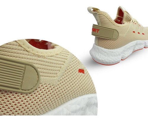 Imagen 3 de 7 de Tenis Casuales Unisex Beige Tmx