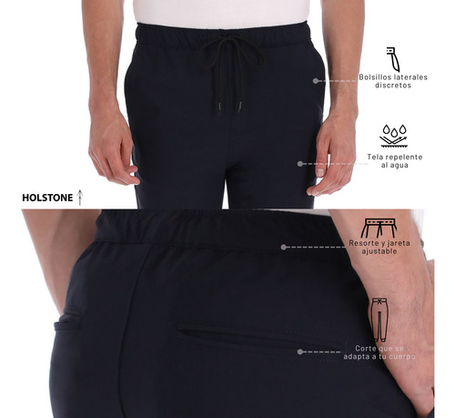 Jogger Holstone Deportivo Elástico Slim Fit Para Hombre