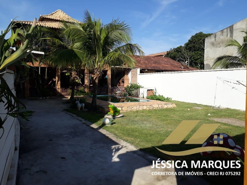 Imagem 9 de 14 de Casa 2 Quartos, Área Gourmet E Piscina Em Unamar - Cf - P01