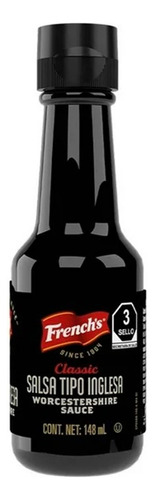 6 Pzas Salsa French's Tipo Inglesa 148 Ml
