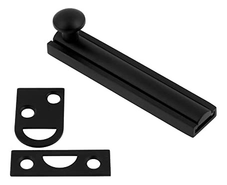 Surface Bolt 3puLG Latón Macizo Negro Mate