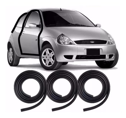 Kit Borrachas 2 Portas E Porta Malas Ford Ka Fiesta E Street