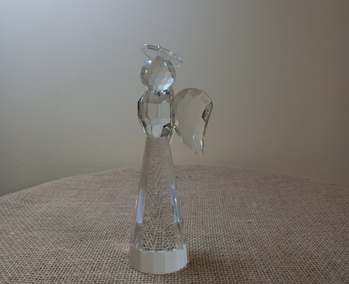 Imagem 6 de 7 de Peça Decorativa Em Cristal Transparente Anjo