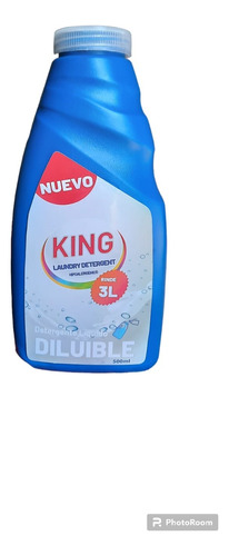 Detergente Líquido Para Diluir King  500ml Rinde 3lt