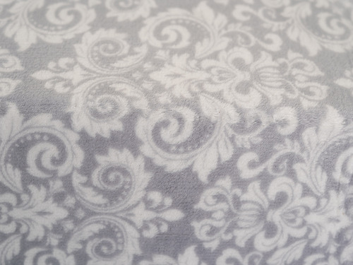 Juego De Sábana Flannel Quebec Gris Queen Size Gris