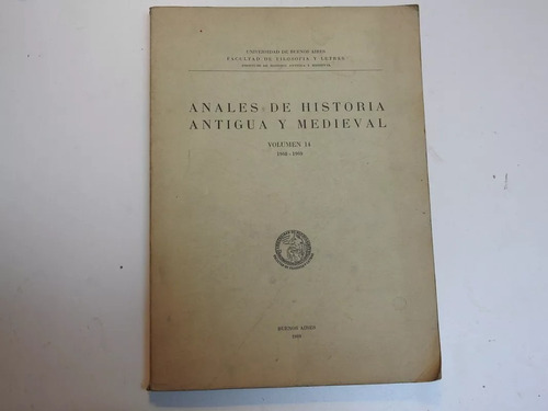 Anales De Historia Antigua Y Medieval 1963 - 1965