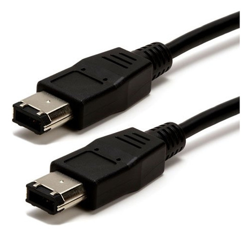 15 Ft 6 Pin Cable Negro Firewire 400 Para Dispositivo Ieee