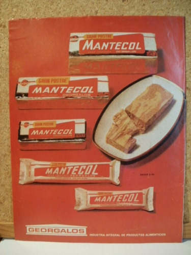 Recorte Clipping Publicidad Mantecol Años 70 X Caballito