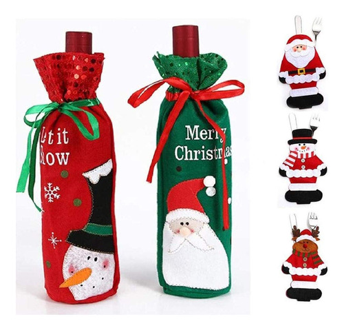 Bolsas De Decoracin De Navidad Con Diseo De Pap Noel Y Mueco