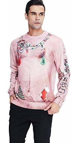 Uideazone Hombres Mujeres 3d Ugly Cofre De Navidad Sueter De