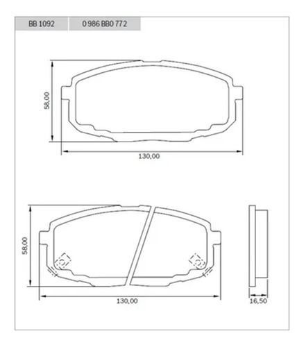 Imagem 2 de 4 de Pastilha De Freio Kia Cerato 1.6 2009 2010 2011 2012 2013