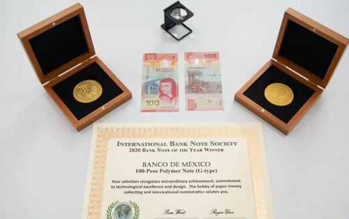 Billete 100 Pesos Mexicanos Serie A. Sor Juana- Mariposas
