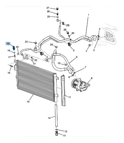 Sensor Aire Acondiconado Trax 1.8l 2016 2017 2018 2019