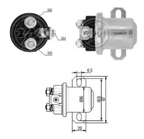 Solenoide Delco Mercedes Benz Camiones Nuevos Aux 24