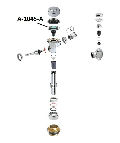 A-1045-a Diafragma Fluxometro De Sanitario 4.8 Lts-1.28 Gpf
