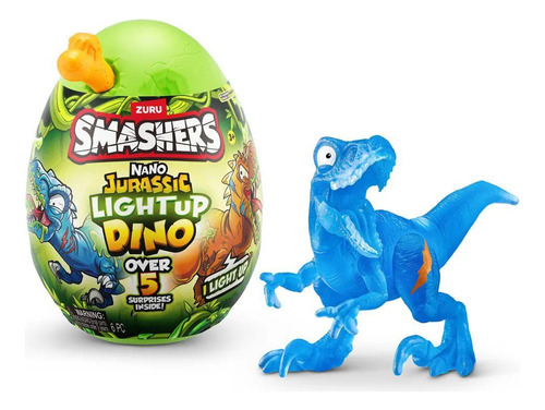 Smashers Nano Jurassic Light Up Dino Pequeno Sortido - Fun