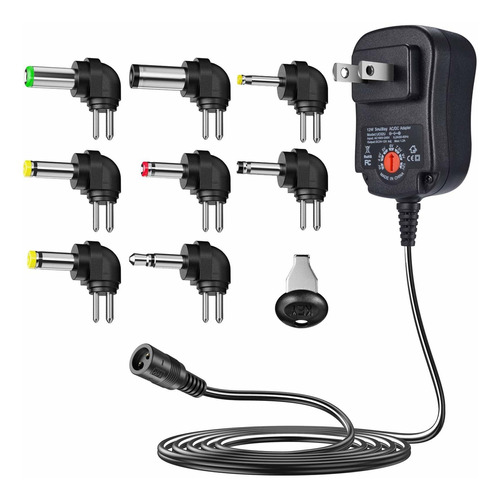 Soulbay Adaptador Cc Ca Multi Voltio Universal 12 W Cambio 6